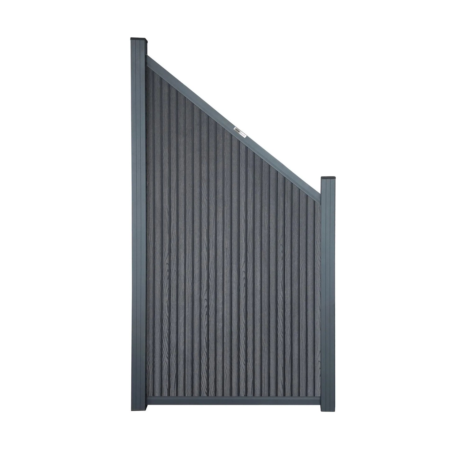 Home Deluxe WPC-Sichtschutzzaun-Schrägelement Callado Premium Vertikal 185 cm