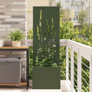 vidaXL Garten Sichtschutz-Leinwand Olivgrün 50 x 140 cm 876465