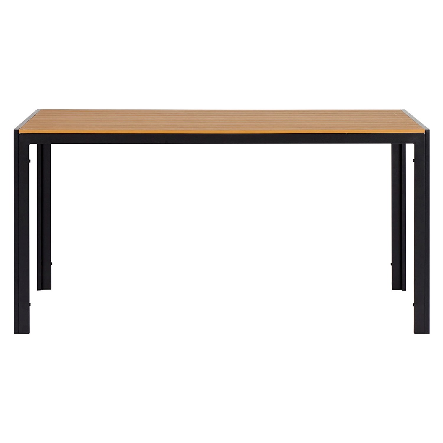 ebuy24 Noah Gartentisch Schwarz Teak Dekor günstig online kaufen