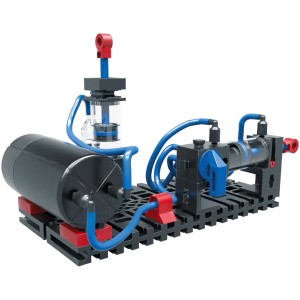 Fischertechnik Pneumatic Power Profi Bagger Spielzeug mit Pneumatikzylindern und Luftspeicher.