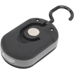 Schwarze LED-Arbeitslampe Smart Line mit Haken zum Aufhängen.