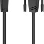 Schwarzes Hama HDMI-DVI Kabel, 1,5m, zur Verbindung von z.B. Blu-ray-Player und Beamer.