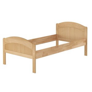 Buche Massiv Seniorenbett, Einzelbett 90x200 cm, Bettgestell aus Holz