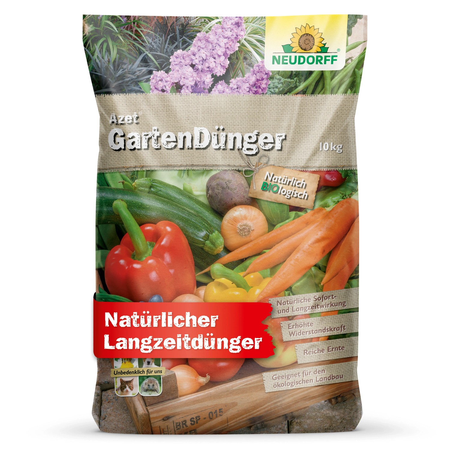Neudorff Azet Gartendünger 10kg: Organischer Dünger für Gemüse, Obst und Zierpflanzen.