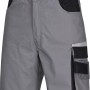 Safety&More Arbeitsbermuda Extreme Grau-Schwarz Gr. M mit vielen Taschen.