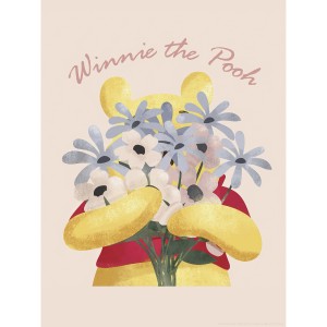 Komar Wandbild Disney Winnie the Pooh Into The Blooms 30 cm x 40 cm Gelb