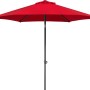 Roter Schneider Marktschirm mit Knickfunktion für Garten, Balkon oder Terrasse.