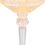 Globo LED-Tischleuchte Kristall, ø 12 cm, 26 cm hoch, für stimmungsvolle Außenbeleuchtung.