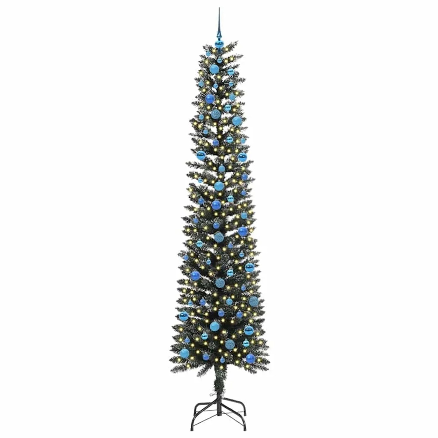 vidaXL Künstlicher Weihnachtsbaum mit 300 LEDs Grün 58 x 58 x 240 cm 3395971