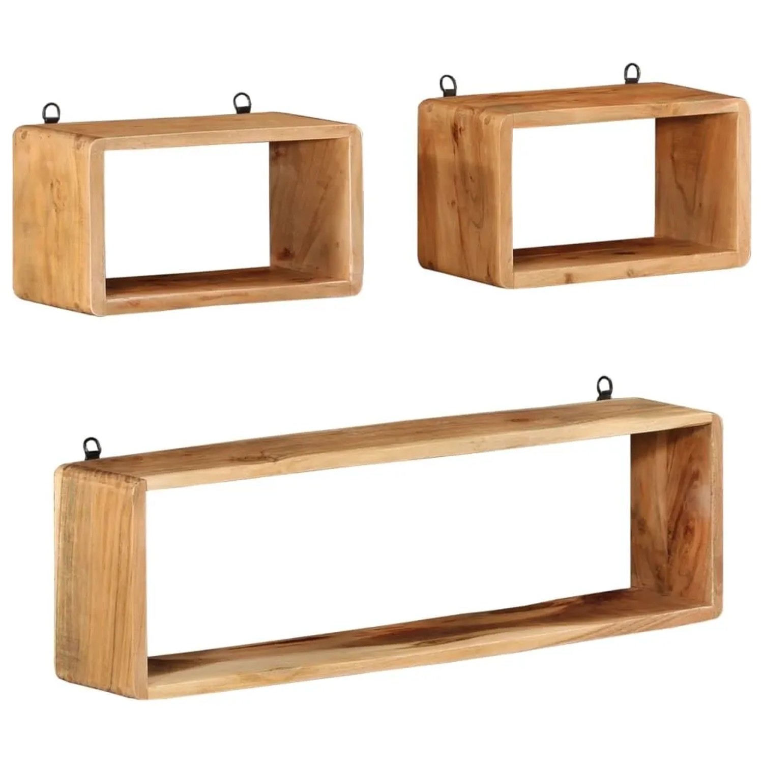 vidaXL 3-Tlg Würfelregal-Set Massivholz Akazie 328262_8