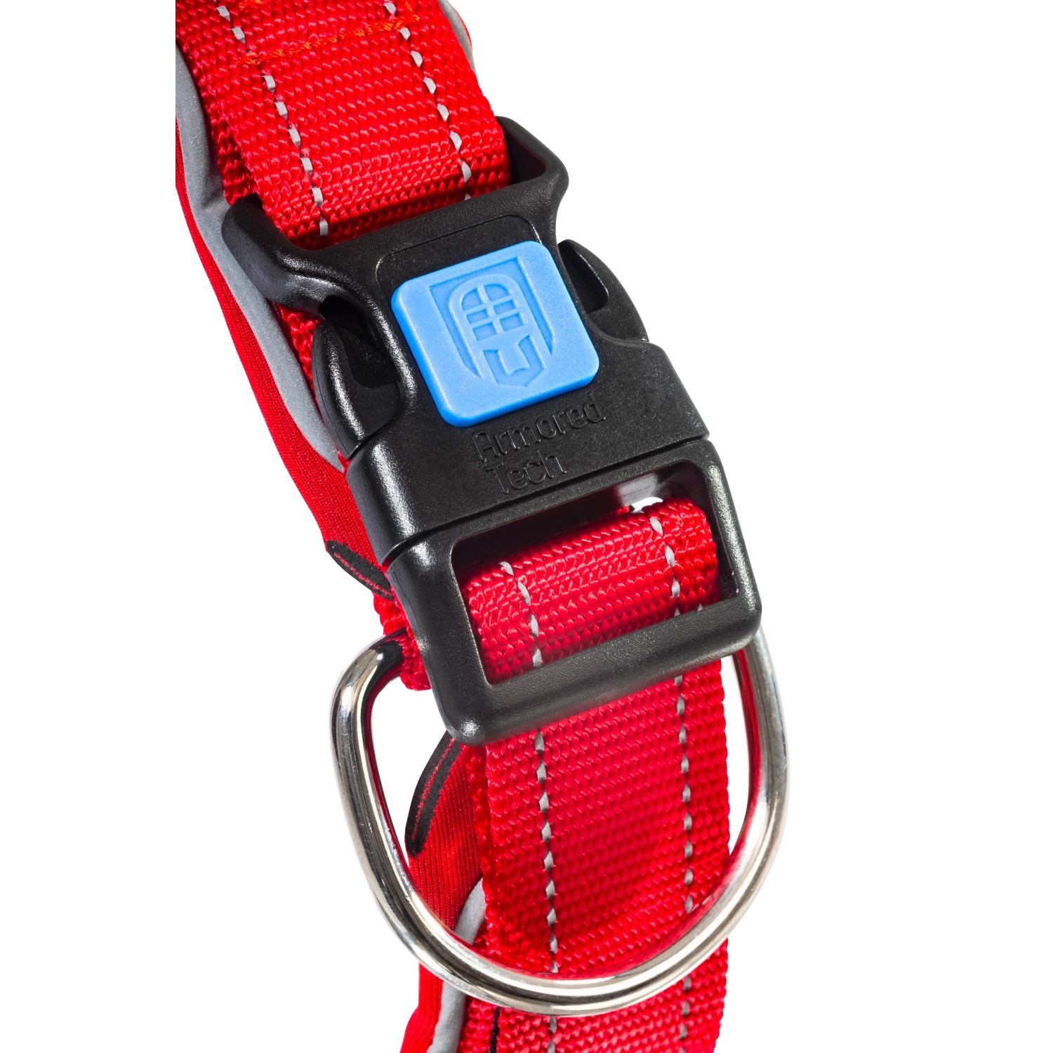 Arquivet Hundehalsband – Nylon Glatt Rot, 2,5 X 53 Cm, Verstellbar & Langlebig