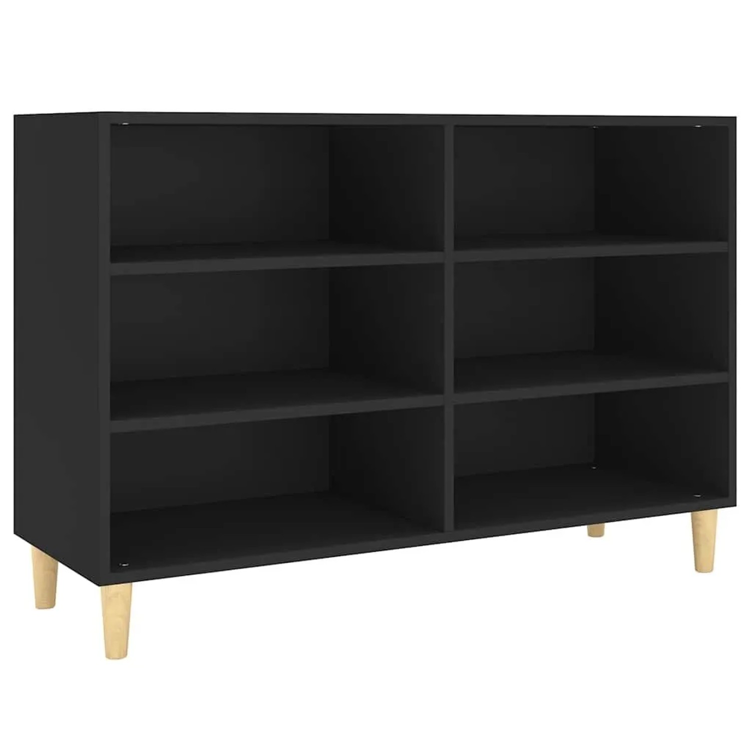 vidaXL Sideboard Schwarz 103,5x35x70 cm Holzwerkstoff 806032