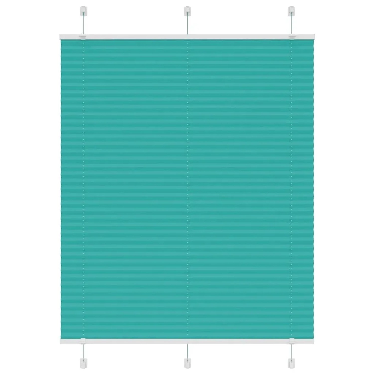 vidaXL Plissee Petrolgrün 110x100 cm Stoffbreite 109,4 cm Polyester 4015383 günstig online kaufen