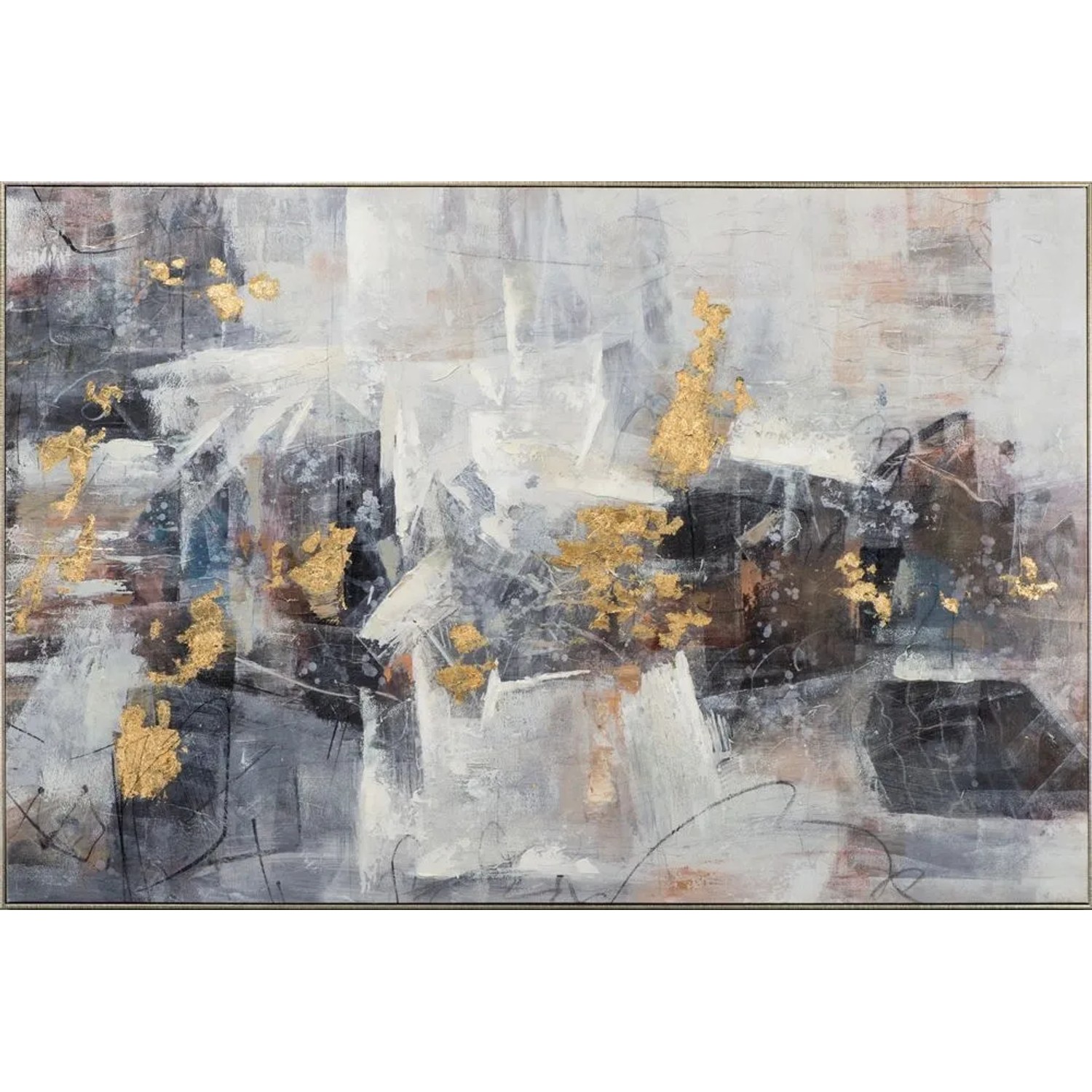Art Universe Leinwandbild Wintergold 100 x 150 cm