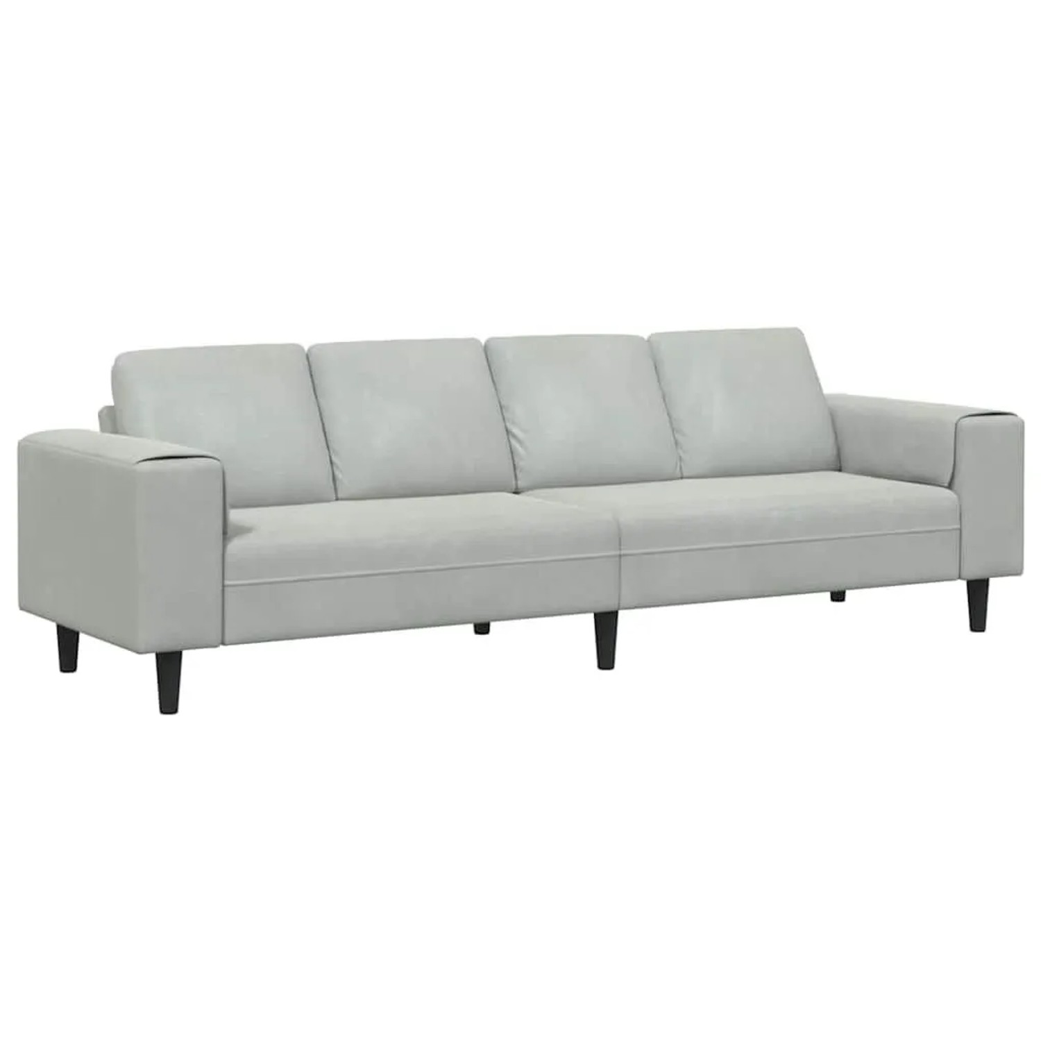 vidaXL Wohnzimmer Couch Hellgrau 250 x 77 x 76 cm 3335091