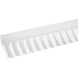 Wandanschluss Acryl Trapez, transparent, 104,5 cm. Zubehör für Kunststoffbedachung.