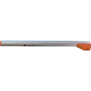 NEDO Teleskopmaßstab Messfix Compact, silber/orange, für präzise Längenmessungen. Messbereich 0,6-3,04m.