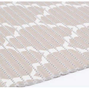 Beige Venilia Anti-Rutsch Bodenmatte Venisoft Cross, Meterware, für Bad und Sauna.