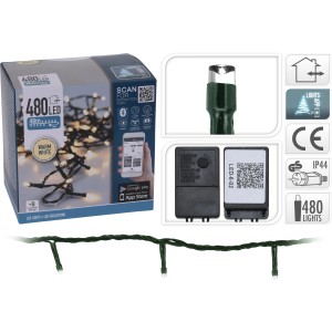LED Lichterkette mit 480 warmweißen LEDs, App-Steuerung für innen & außen.