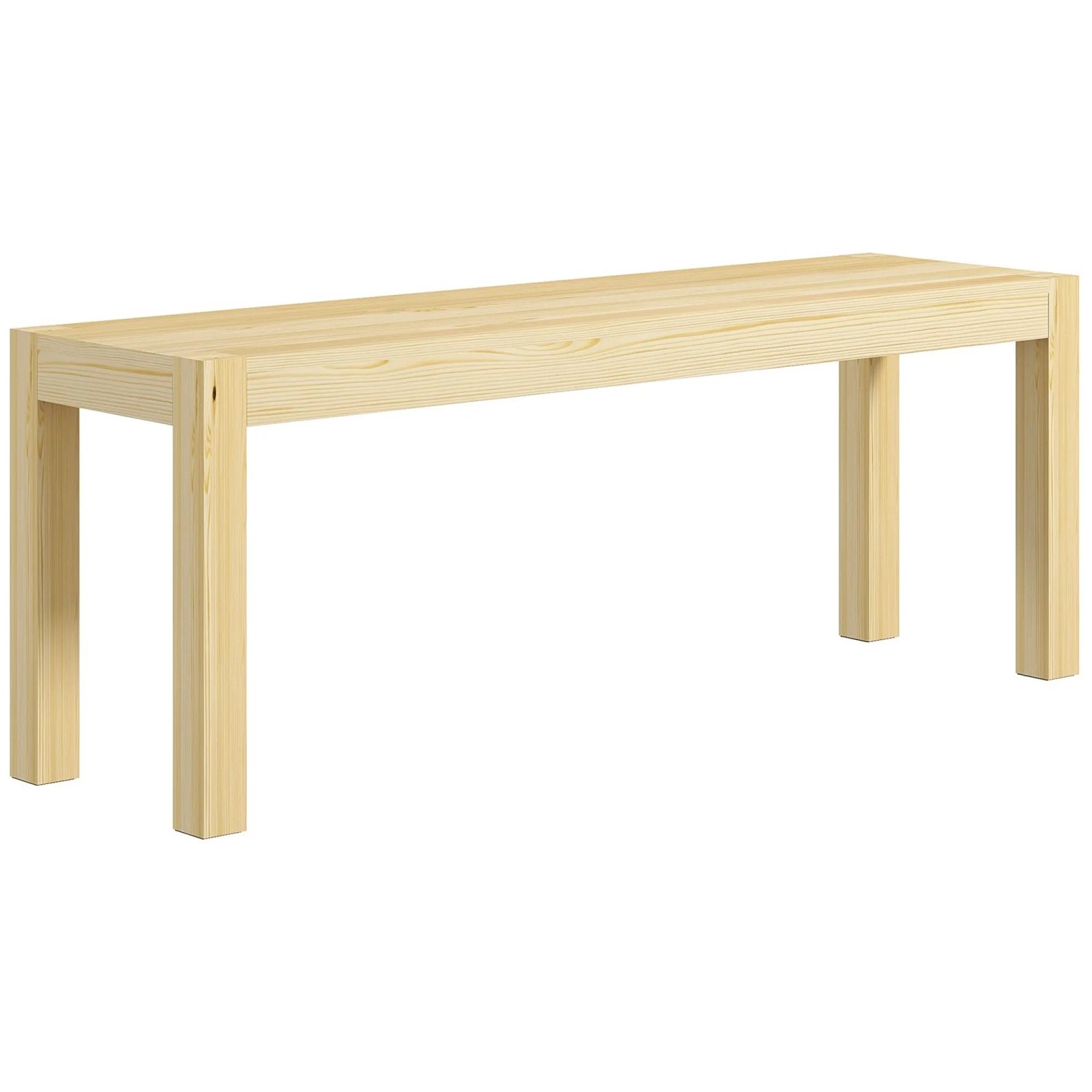 HOMCOM Sitzbank 2-Sitzer Kiefernholz 120 x 33 x 45 cm