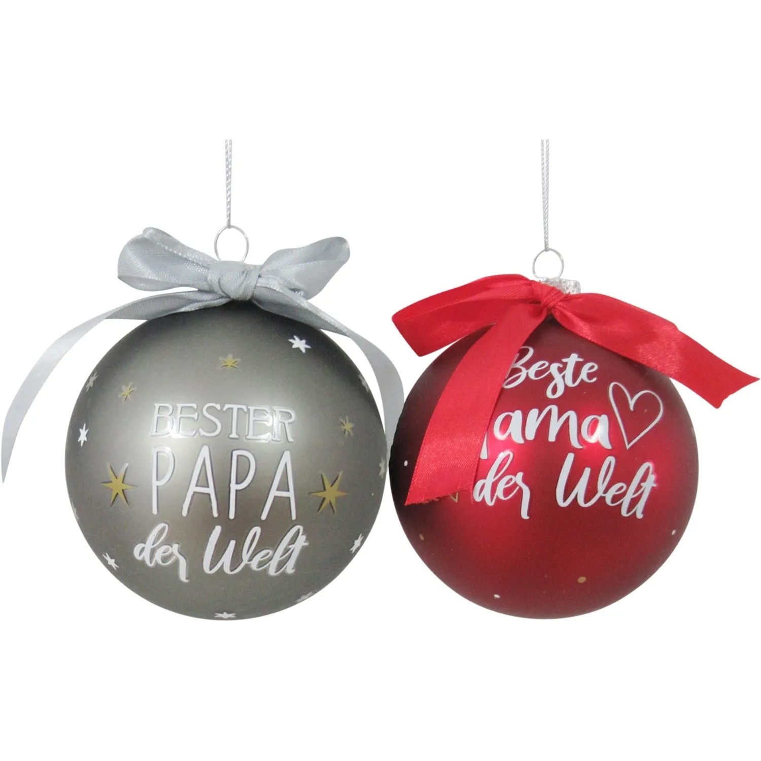 Boltze Home Weihnachtskugel Familie 2 sortiert