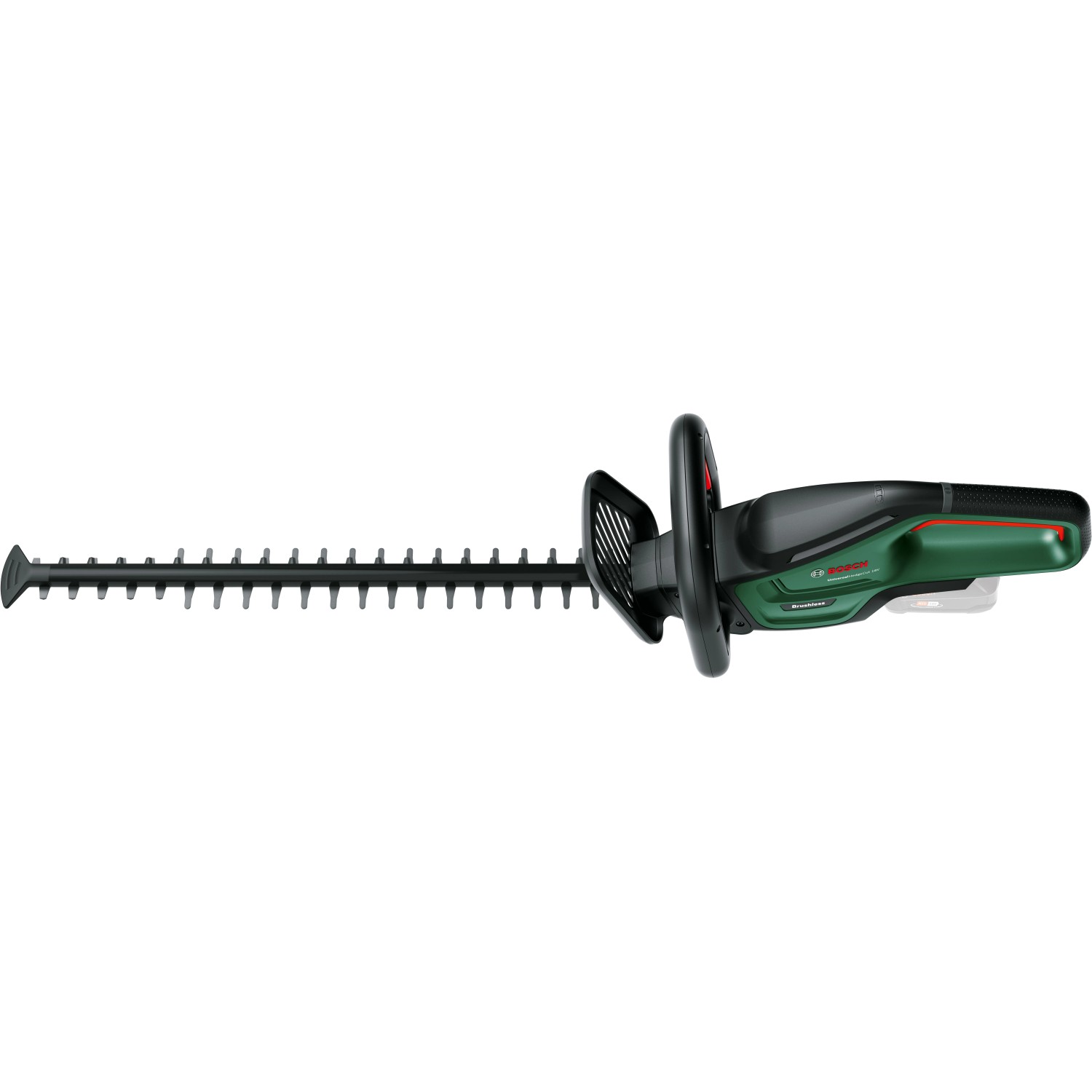 Bosch UniversalHedgeCut 18-55 Akku-Heckenschere (Solo): Kabelloser Heckenschneider für mittelgroße Hecken.