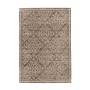 Beiger Kurzflor Teppich 160x230 cm im Vintage Look mit orientalischem Muster.