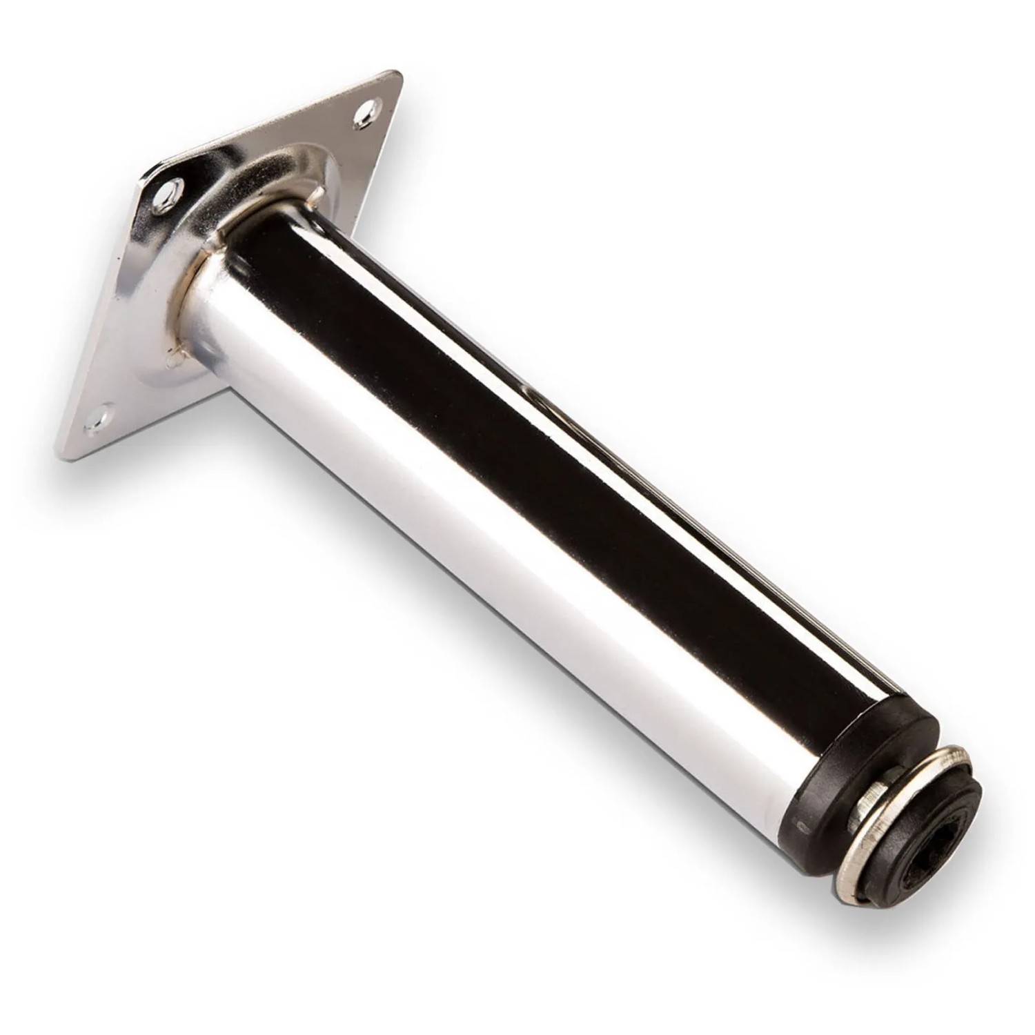 SOTECH Möbelfuß 150 mm mit Höhenverstellung Bis 10 mm Chrom Poliert