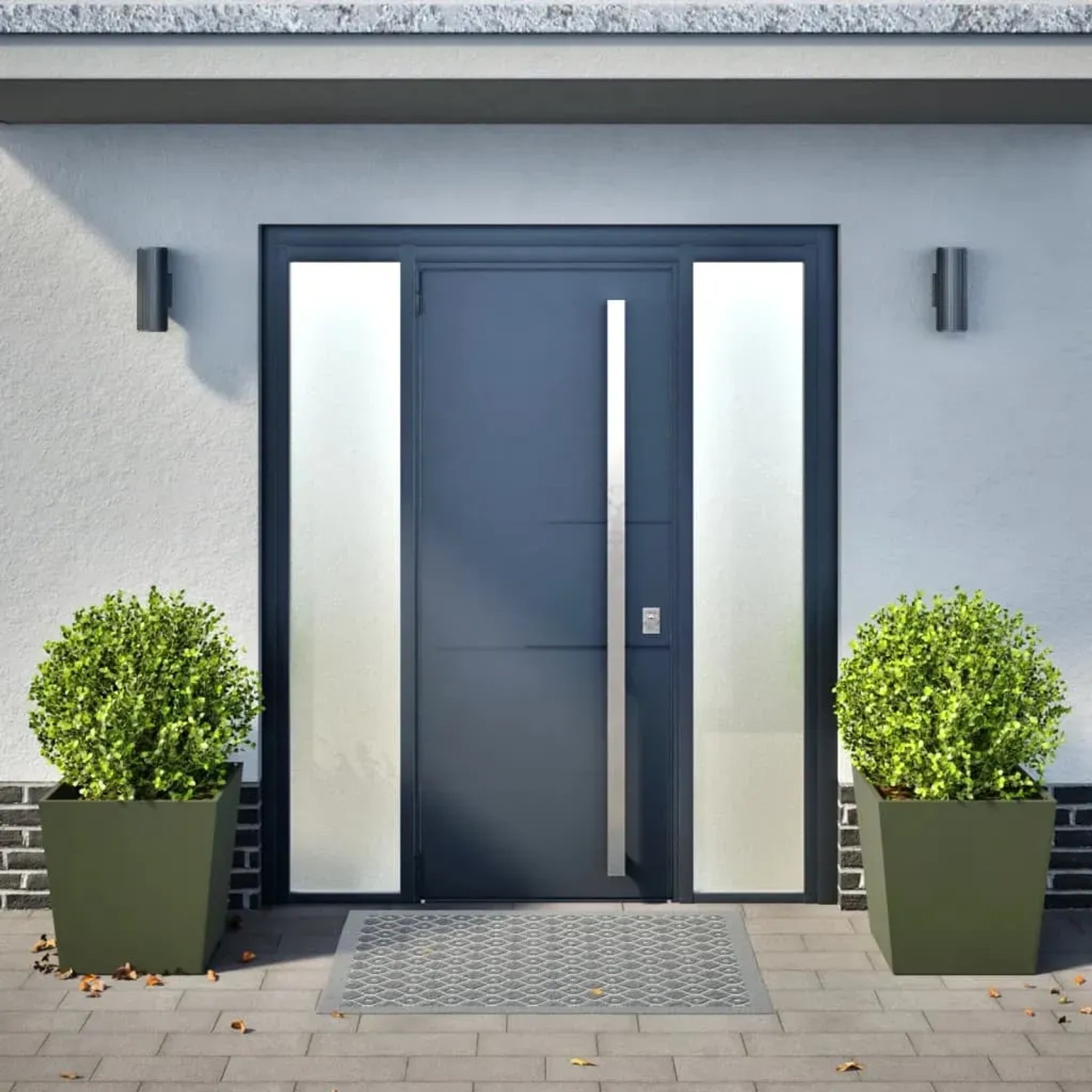 vidaXL Pflanzkübel 2 Stk Olivgrün 50x50x50 cm Stahl 851073_3