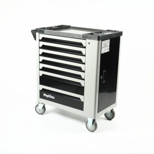 Mephisto XXL Werkzeugwagen Premium, 7 Schubladen, ohne Werkzeug, grau/schwarz, mit Rollen.