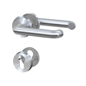 Basi Rosetten-Garnitur ZB 3100 Edelstahl U-Form für Profilzylinder-Schloss