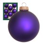 Krebs Glas Lauscha Weihnachtskugeln Lila Matt Uni 8er-Set 7cm