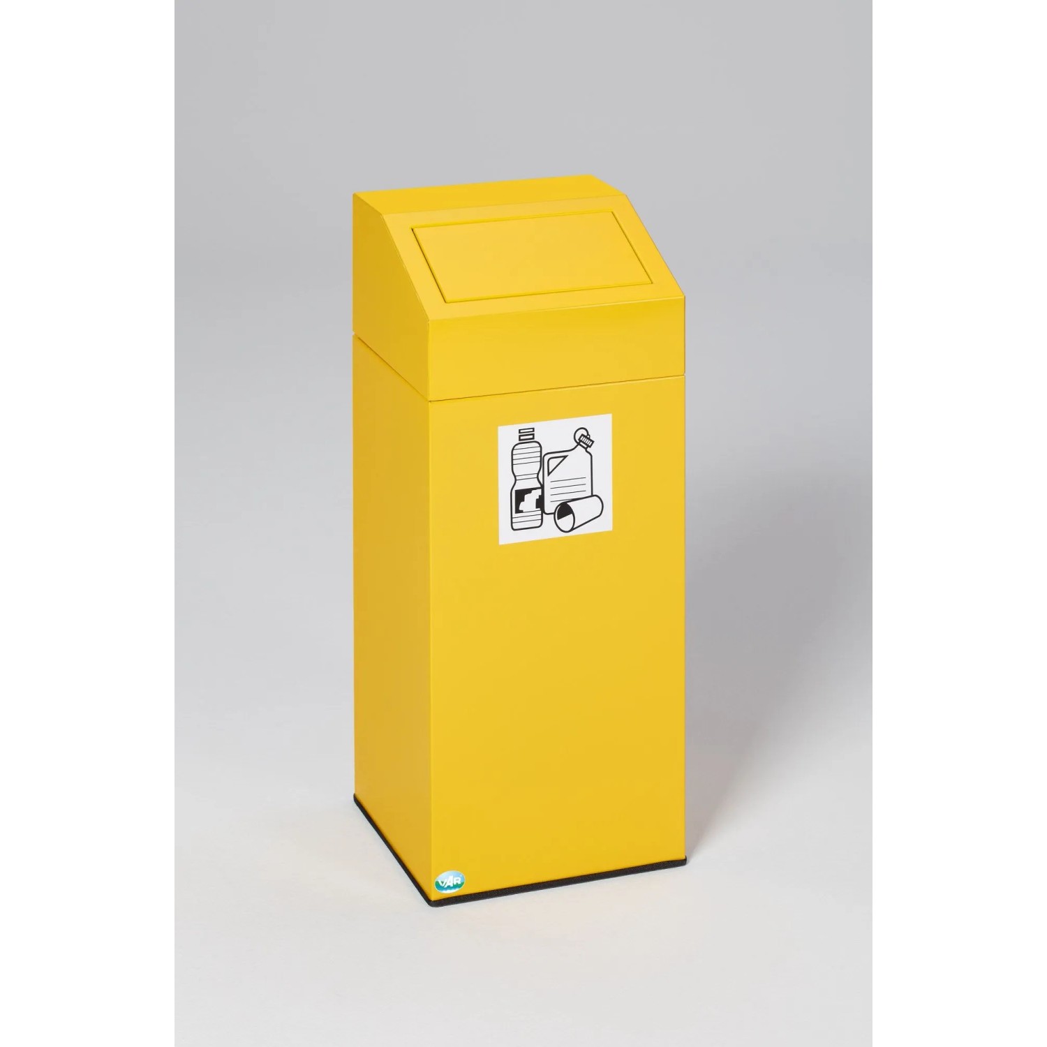 PROREGAL Selbstlöschender Wertstoffsammler Wertstoffe 82 Liter HxBxT 89 x 38 x 38 cm Verzinkter Stahl Gelb