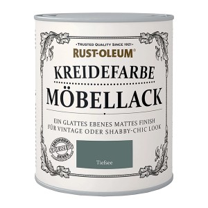 Dose Rust-Oleum Kreidefarbe Möbellack Tiefsee, geeignet für den Innenbereich.