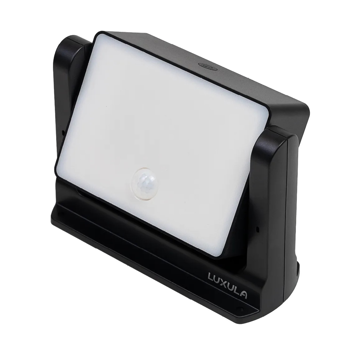 LUXULA LED Solar-Fluter Rotierend 800lm Neutralweiß Schwarz IP65