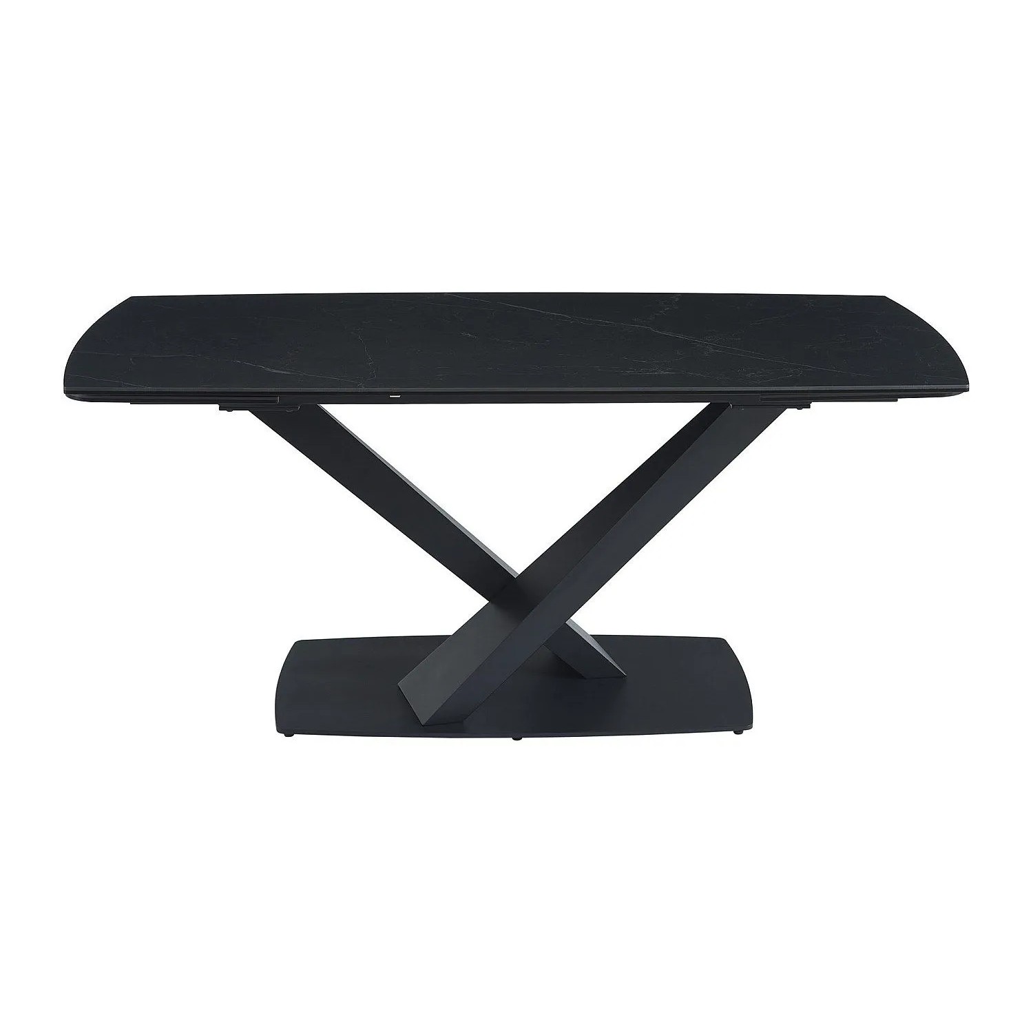 Vente-unique Esstisch Malata Schwarz 220 cm  260 cm  180 cm