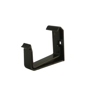 Brauner Marley Kastendachrinnen-Halter RG 70 aus Kunststoff für die Dachrinnenmontage.