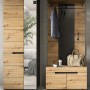 Inn.Furn Garderoben-Set 3-teilig in Eiche und Grau 160 cm Cooper_2