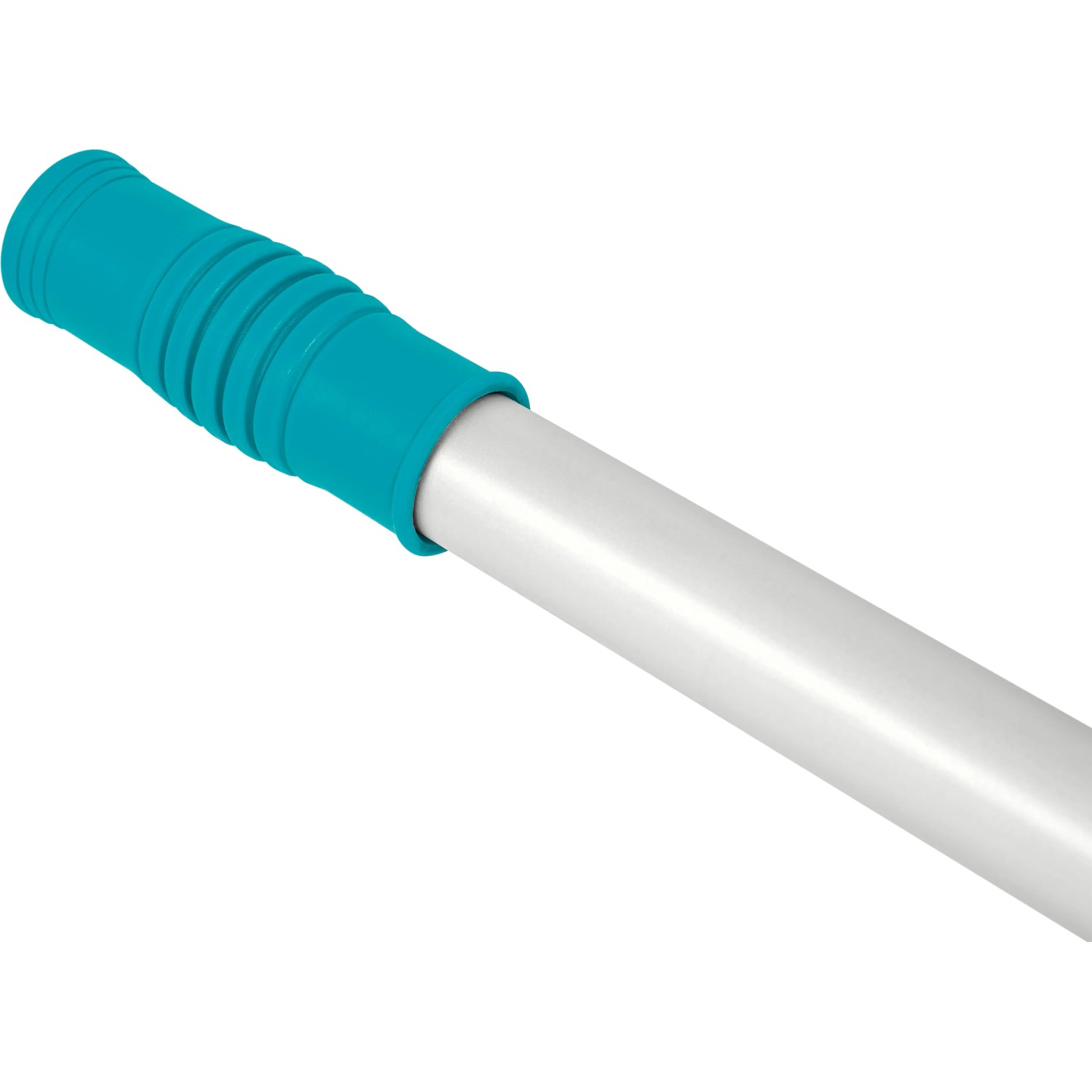 Bestway Pool Teleskopstange, 360 cm, mit blauem Griff für Poolkescher und Zubehör.