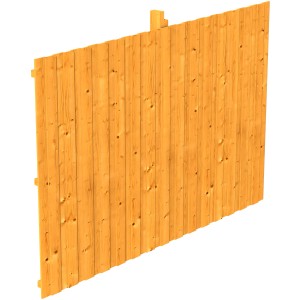 Skan Holz Rückwand Deckelschalung, 341x220 cm, Fichte Eiche hell, für Carport Zubehör.