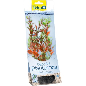 Tetra Kunstpflanze DecoArt Plant M Red Ludwigia im Originalkarton. Aquariumpflanze mit rot-grünen Blättern.