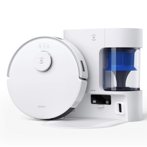 Ecovacs N20 PRO PLUS Saug- und Wischroboter mit Reinigungsstation in Weiß.