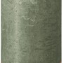 Bolsius Rustik-Kerze Shine in Frische Olive, 19 cm hoch. Stumpenkerze für gemütliche Atmosphäre.