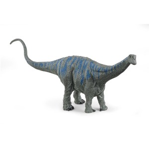Schleich Dinosaurs Brontosaurus Spielfigur, graublau mit Streifen, detailreich.