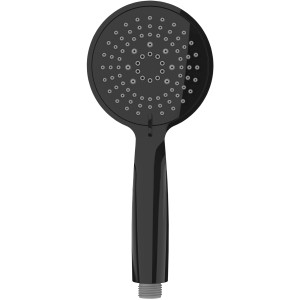 Schwarzer Wenko Duschkopf Young mit 5 Strahlarten, aus Kunststoff (ABS), 11x11 cm.