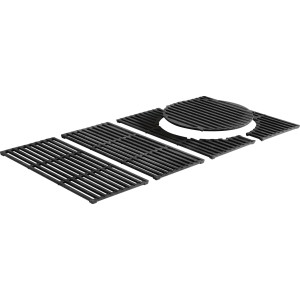 Enders Gussrost Switch Grid für Kansas 4 Turbo, emailliertes Grillrost mit Rundelement für Grillutensilien.