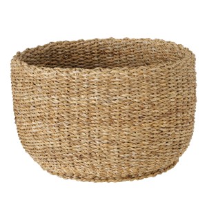Naturfarbener Korb Sophy aus Seegras, Ø 36 cm, von Boltze Home für textile Aufbewahrung.