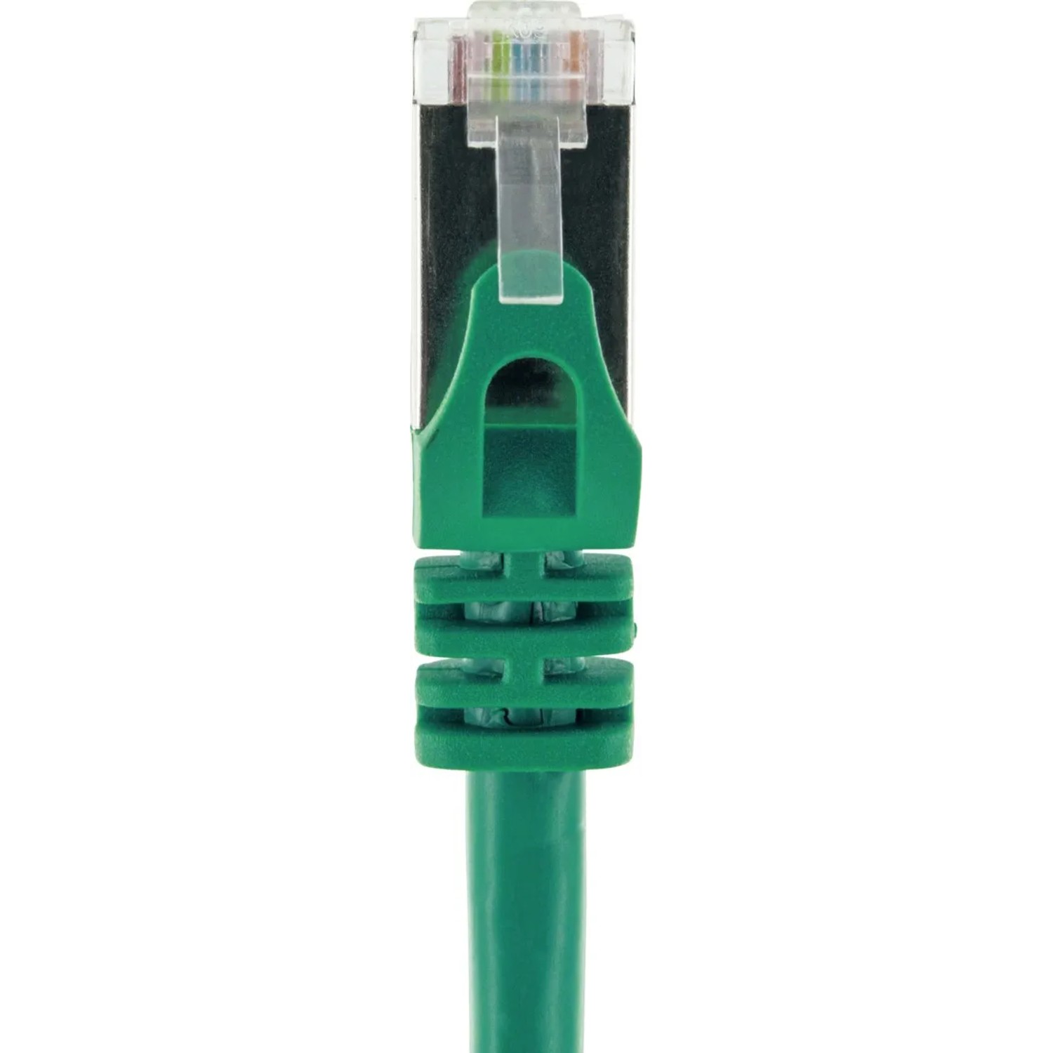 Grünes Schwaiger CAT 6 Netzwerkkabel, 2,5 m, mit RJ45 Stecker für schnelle Datenübertragung.