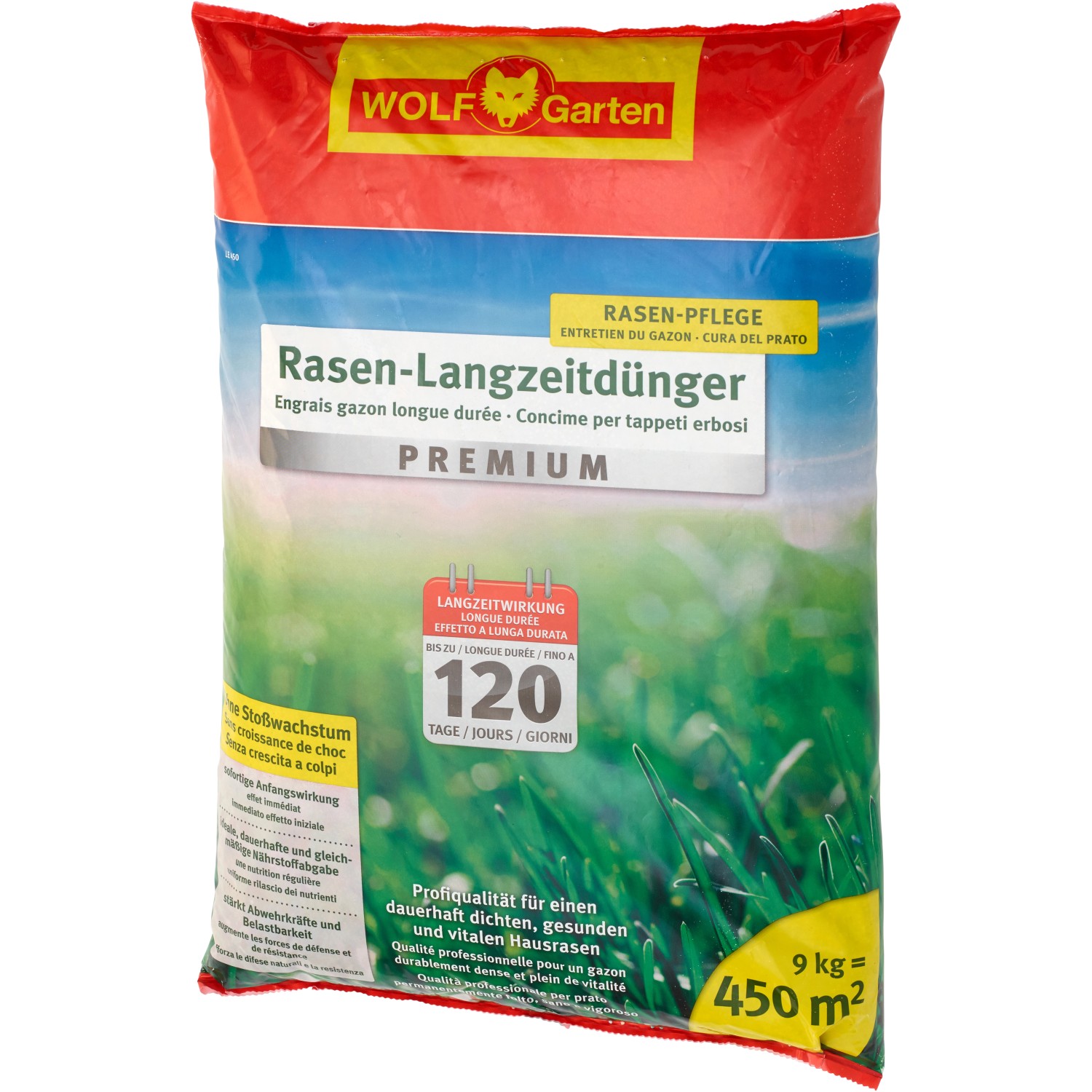 WolfGarten RasenLangzeitdünger 9 kg Premium LE 450 kaufen bei OBI