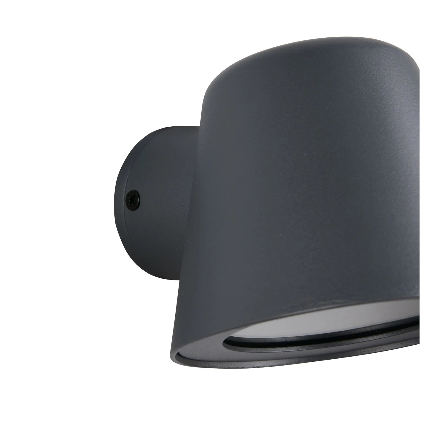 Anthrazitfarbene LED-Außenwandleuchte BENI für GU10 Leuchtmittel, modernes Design.